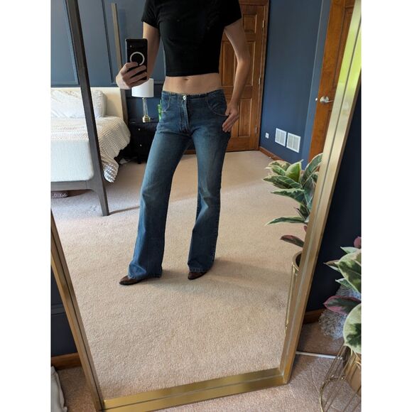 Vintage Y2K Dolce & Gabbana J&ans Low-Rise Flare Jeans Size 4 - Picture 1 of 6